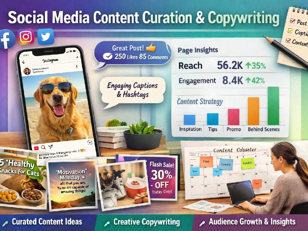 Content Curation and Writing for Social Media Growth
