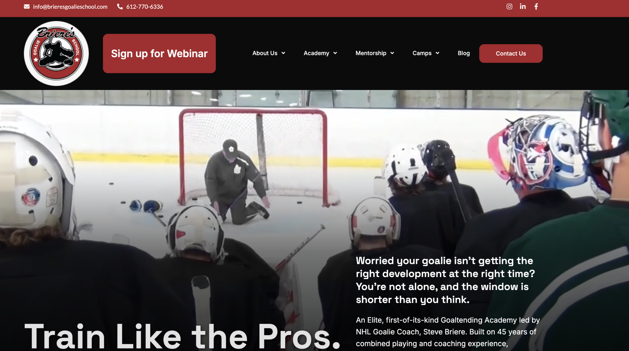 Building an SEO Keyword Strategy From Scratch for NHL Goalie Coach Steve Briere’s UnLock Goaltending Program